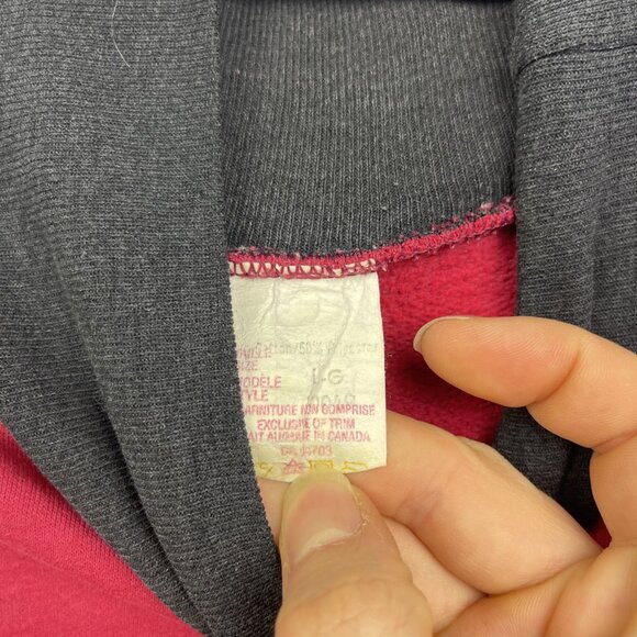 VTG Mountain Ridge Sweatshirt Bear Graphic Red Mock Neck Men Men L Canada Made - Picture 6 of 14